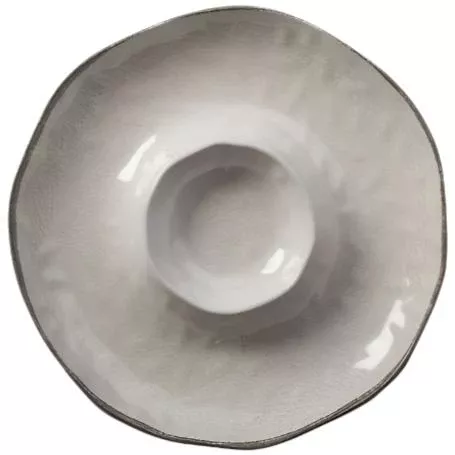 Veranda Melamine Chip & Dip Tray (Ivory) - 15"