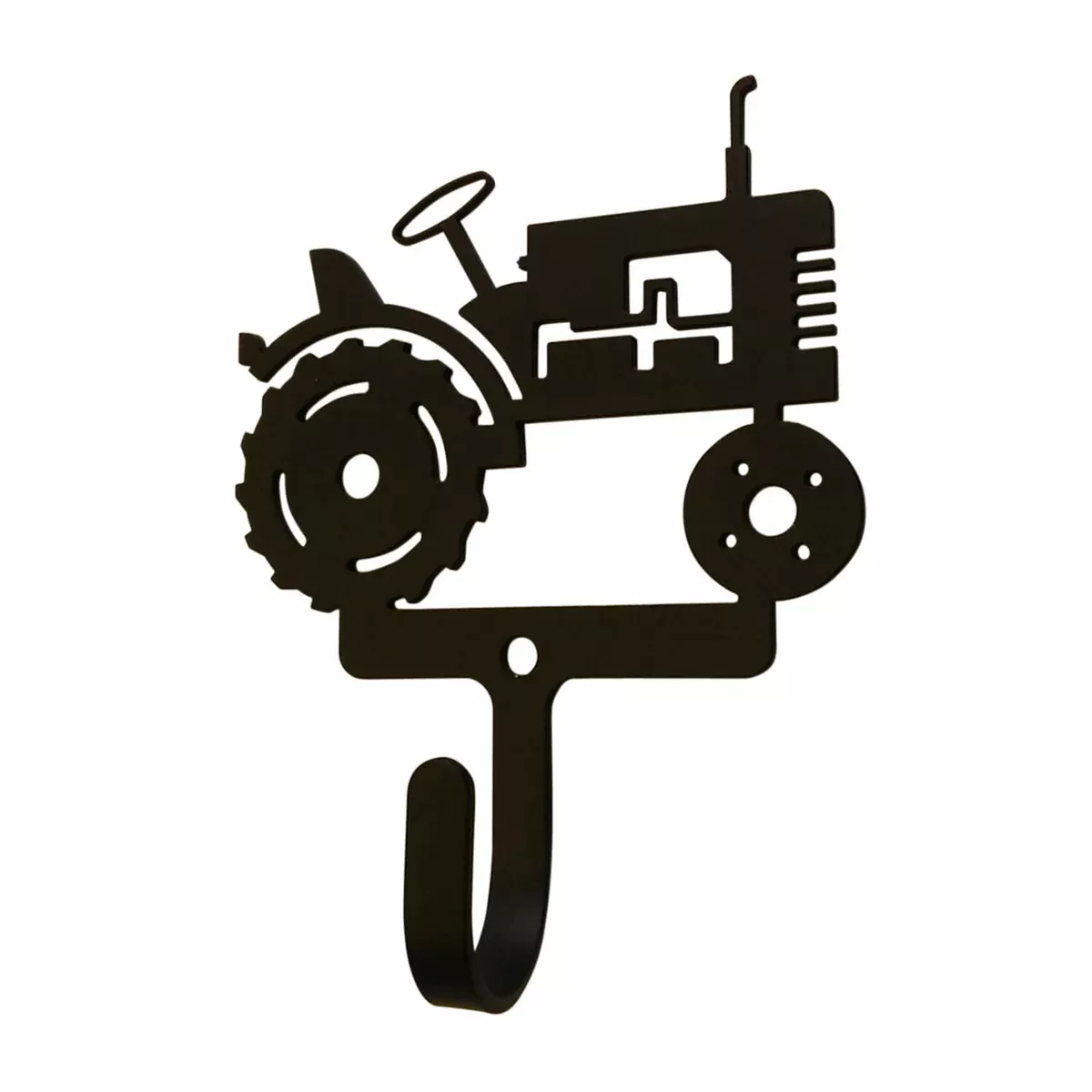 Village Wrought Iron Tractor Wall Hook Decorative Small