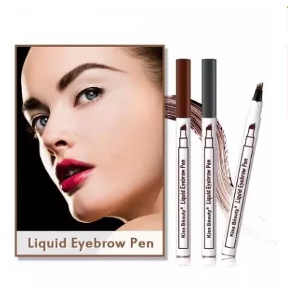 Water-Resistant Eyebrow Marker 4-Prong Brow Stain Forked Tip Tattoo Pencil