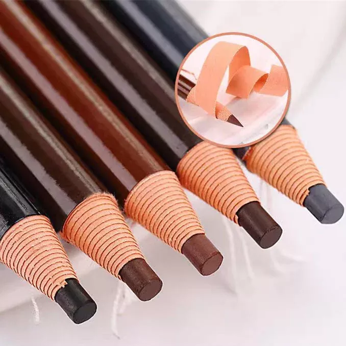 Waterproof Eyebrow Tattoo Pen with Microblading Effect for Permanent Makeup, Lip and Brow Marker Liner Pencil for Precise Positioning
