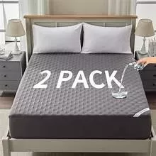 Waterproof Fitted Mattress Protector, Soft Plush Fleece, Breathable Deep Pocket Cover for Full-Size Bed (180 * 200cm)