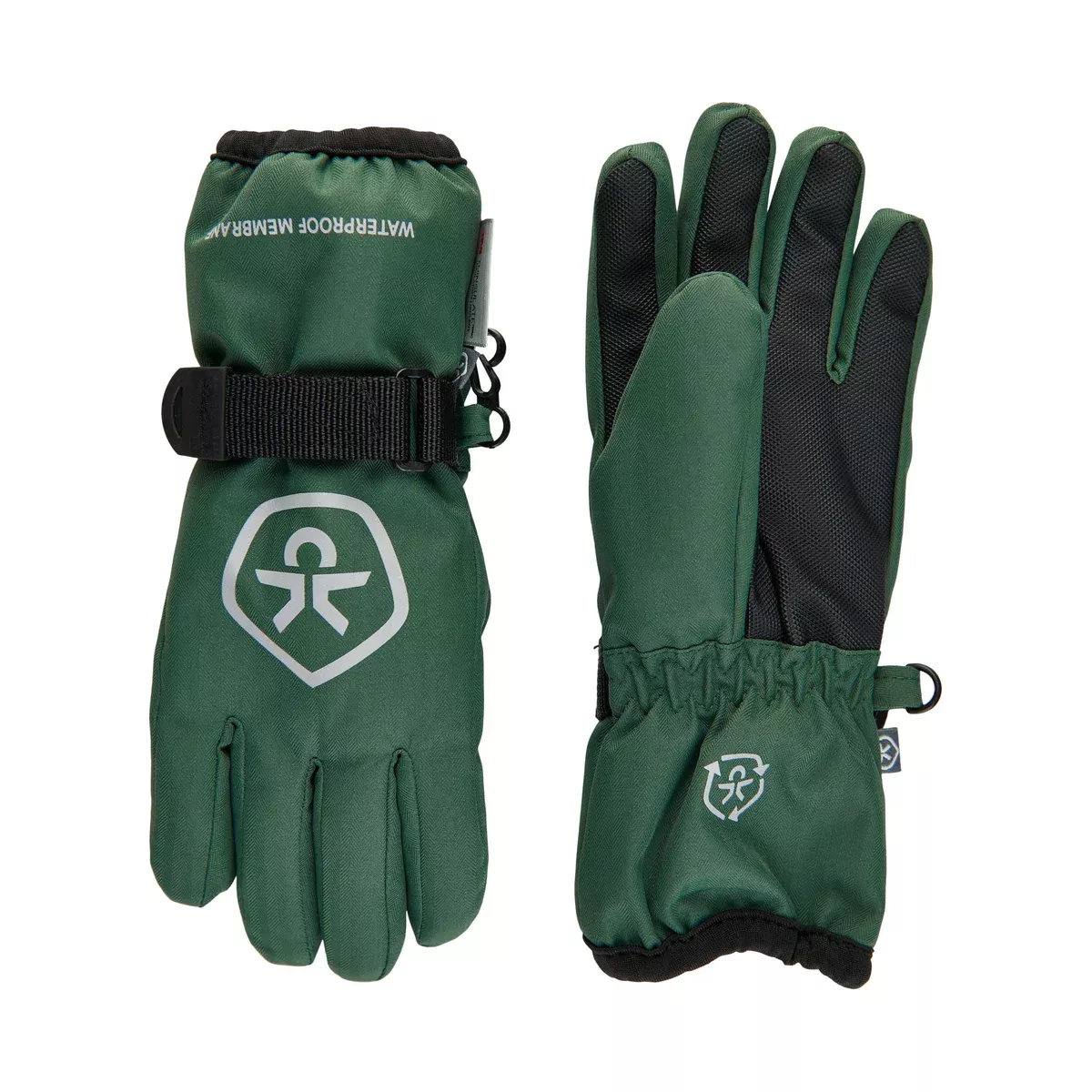 Waterproof Ski Gloves: Cilantro