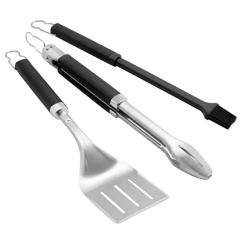 Weber Precision Stainless Steel Grill Tool Set - 3 pc.