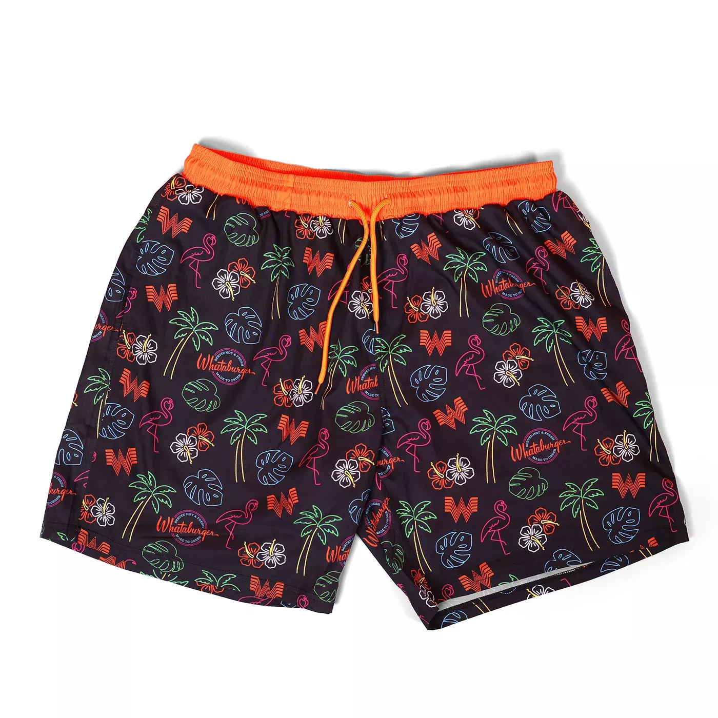 Whataburger Neon Collage Swim Trunks