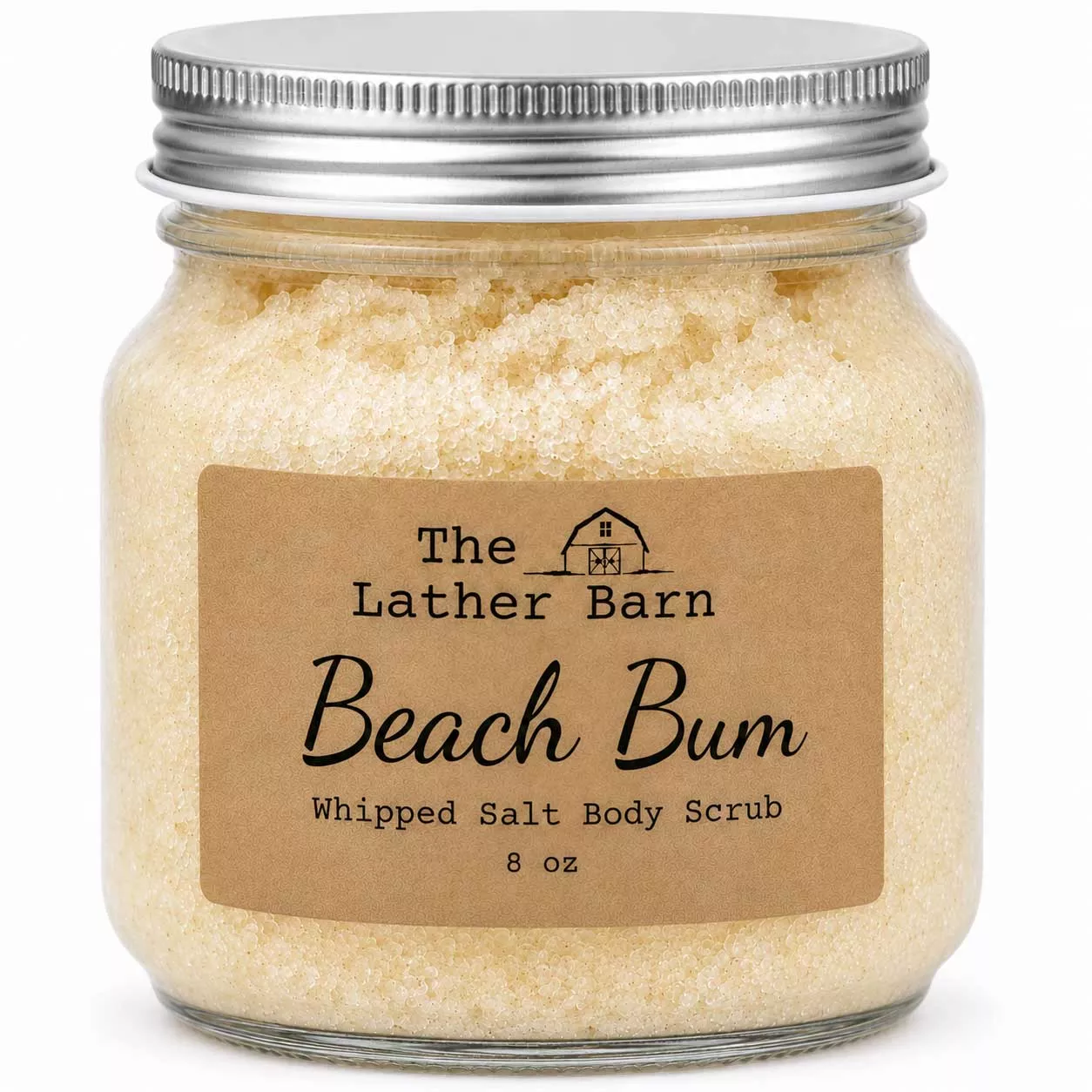 Whipped Salt Body Scrub | Beach Bum | 8 oz | The Lather Barn