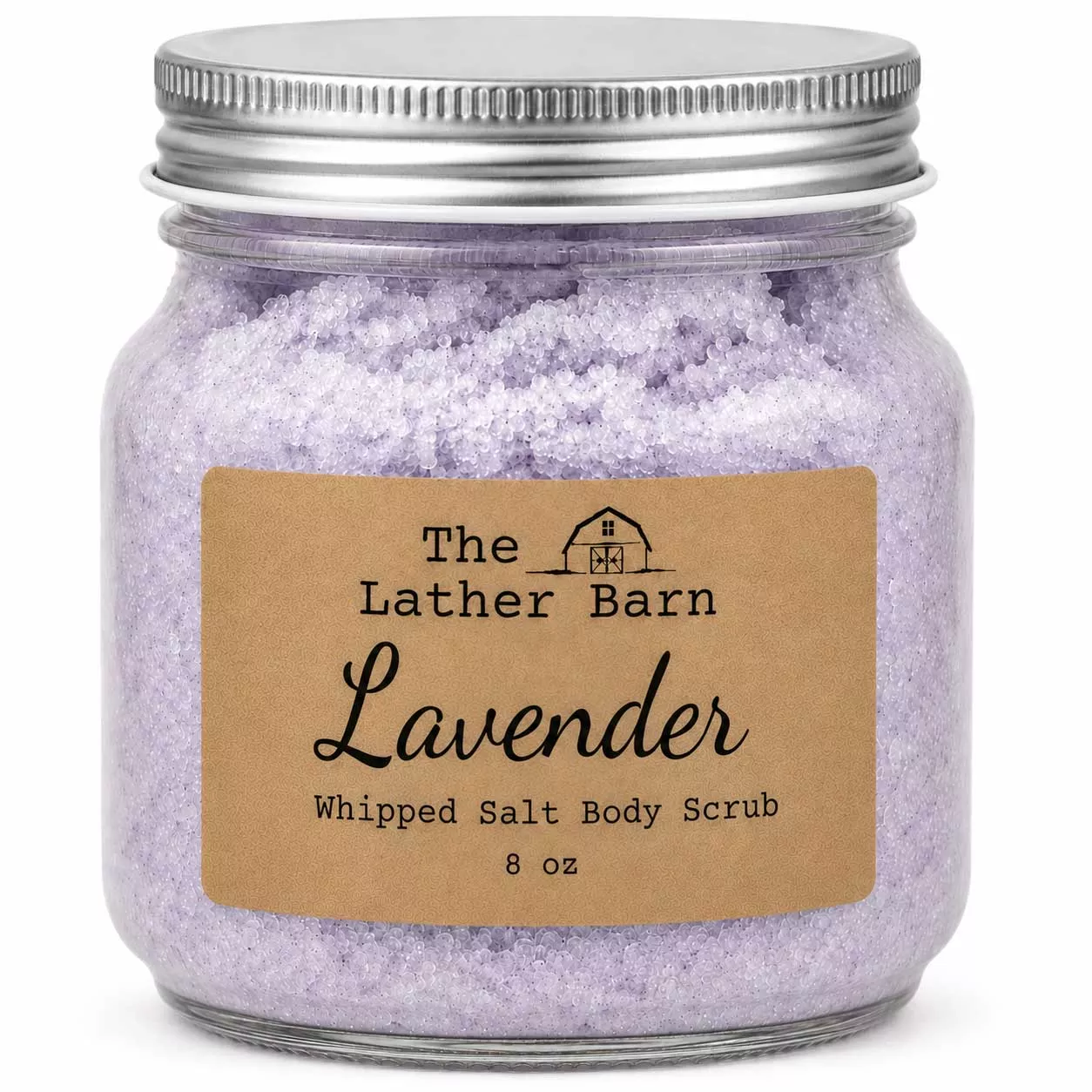 Whipped Salt Body Scrub | Lavender | 8 oz | The Lather Barn