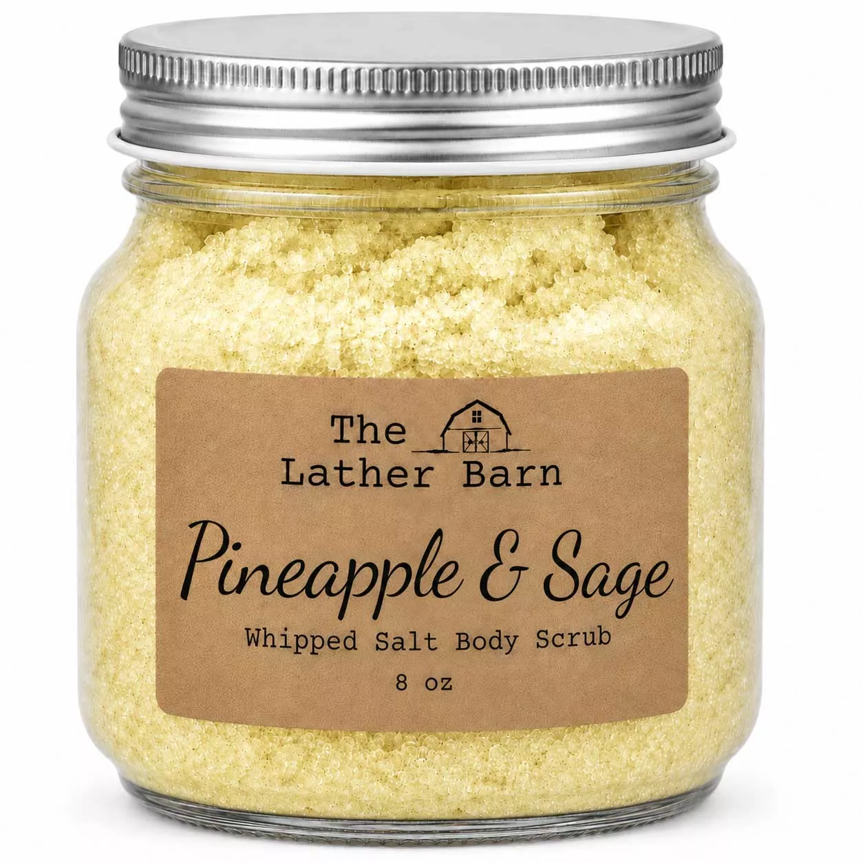 Whipped Salt Body Scrub | Pineapple Sage | 8 oz | The Lather Barn