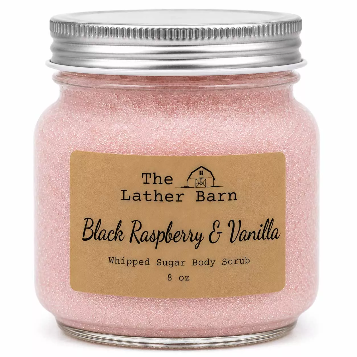 Whipped Sugar Body Scrub | Black Raspberry & Vanilla | 8 oz | The Lather Barn