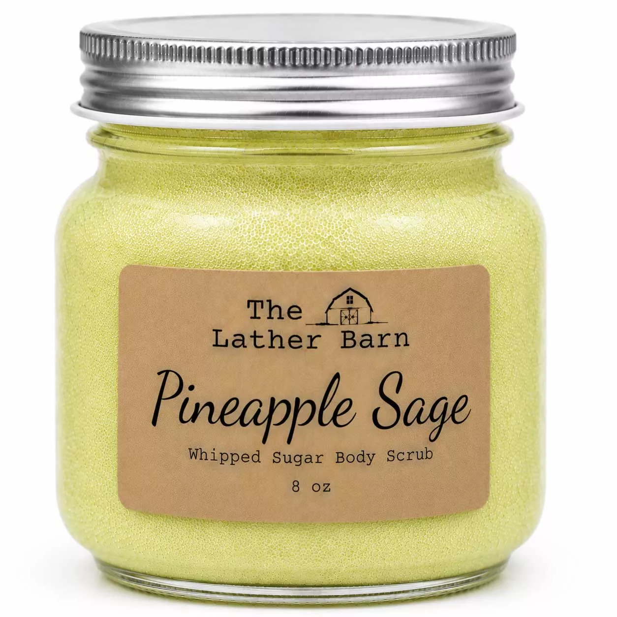 Whipped Sugar Body Scrub | Pineapple Sage | 8 oz | The Lather Barn