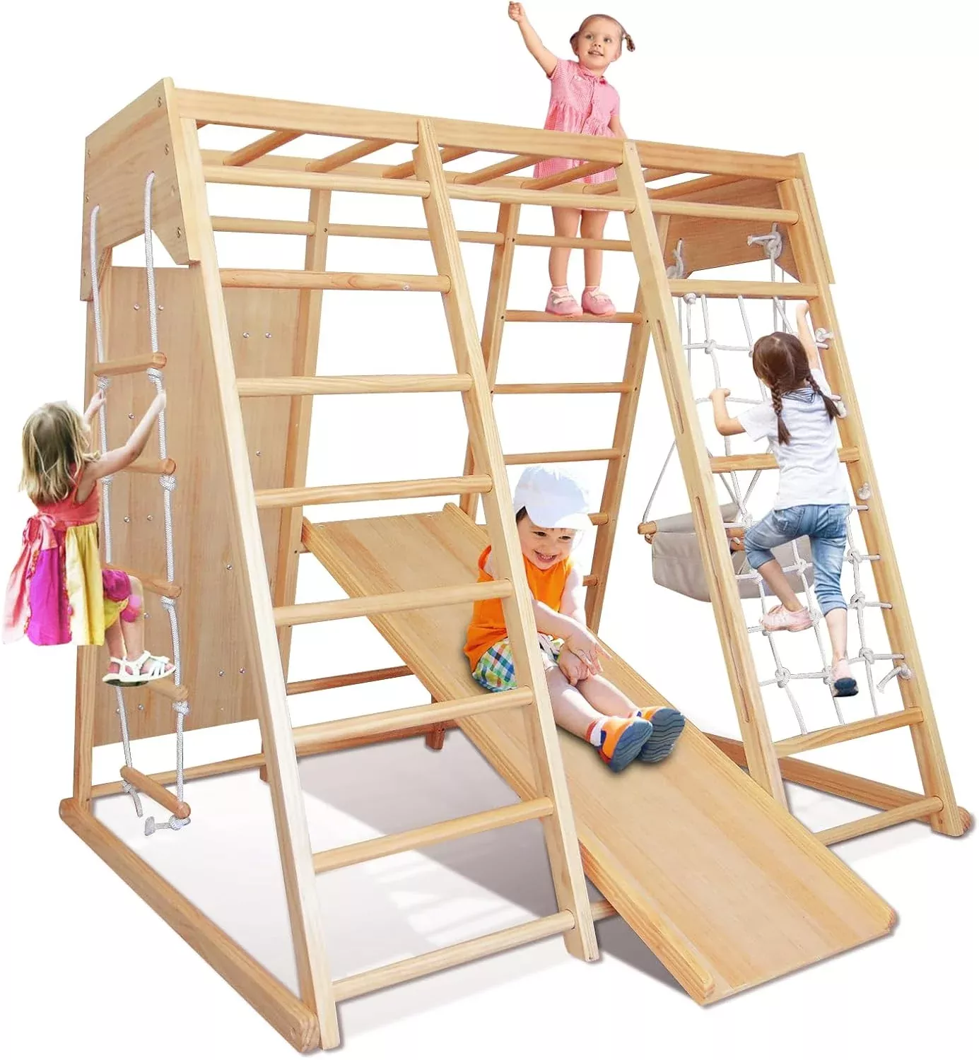 Why does the indoor jungle gym affects physical and mental development?