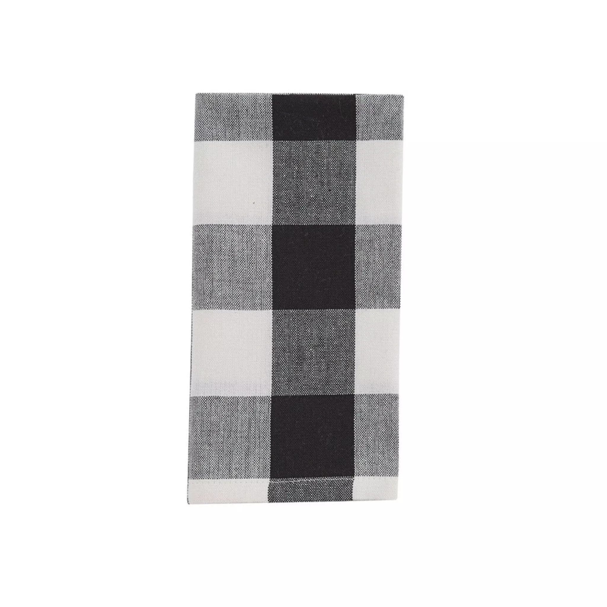 Wicklow Check Black & Cream Napkin