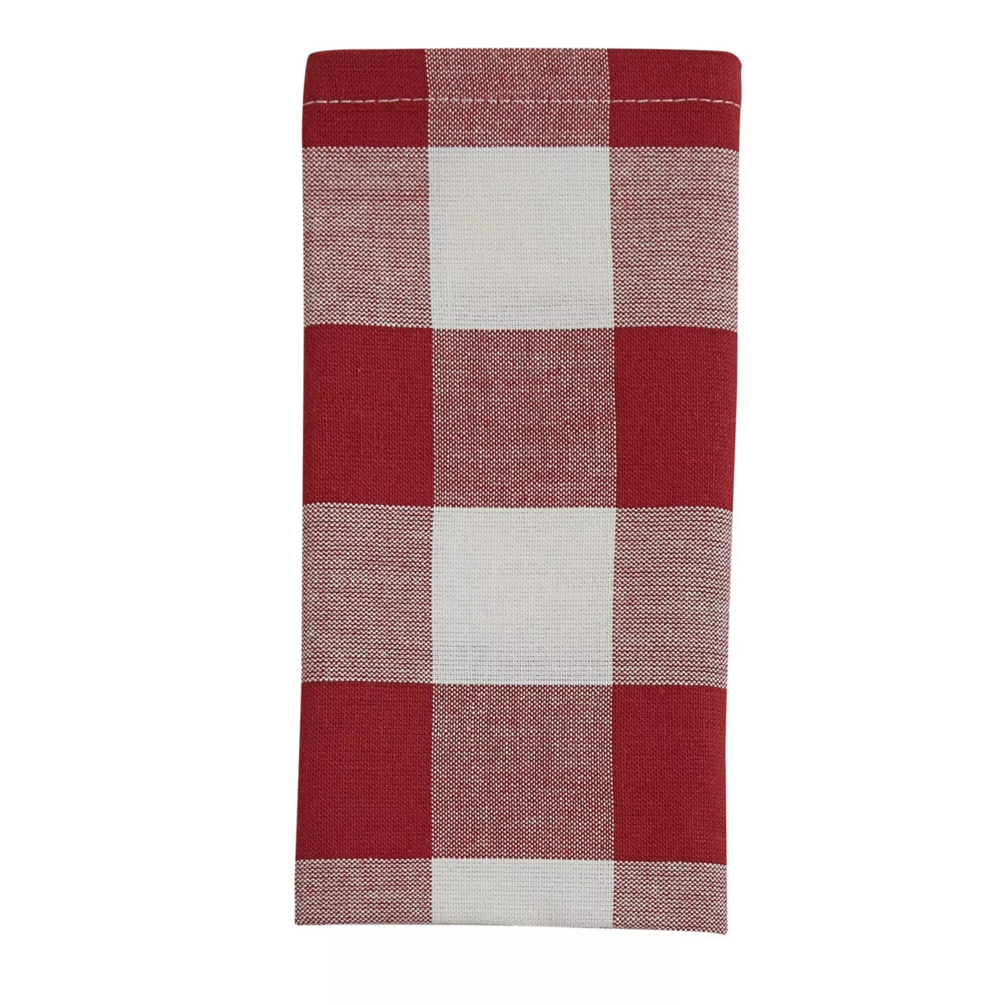 Wicklow Check Red & Cream Napkin