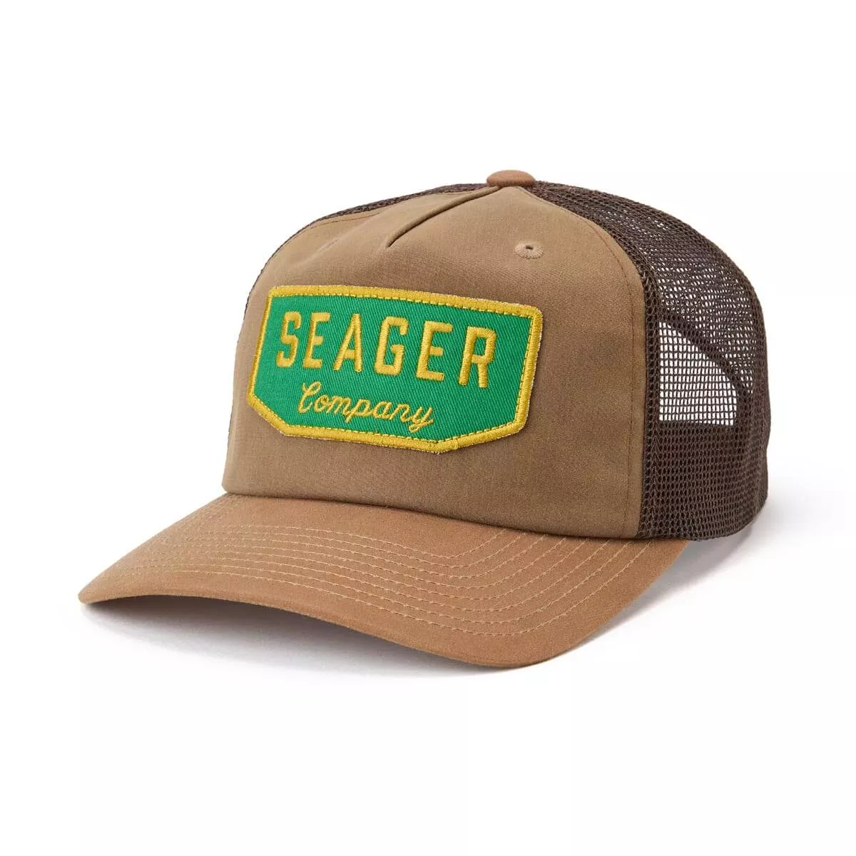 Wilson Waxed Canvas Snapback | Tan | Seager Co.