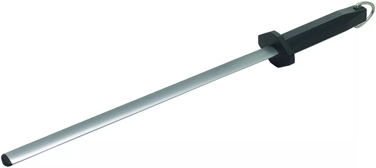 Winco 12 Inch Sharpening Steel Oval Diamond