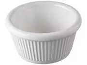 Winco 2 Oz Fluted Ramekin White