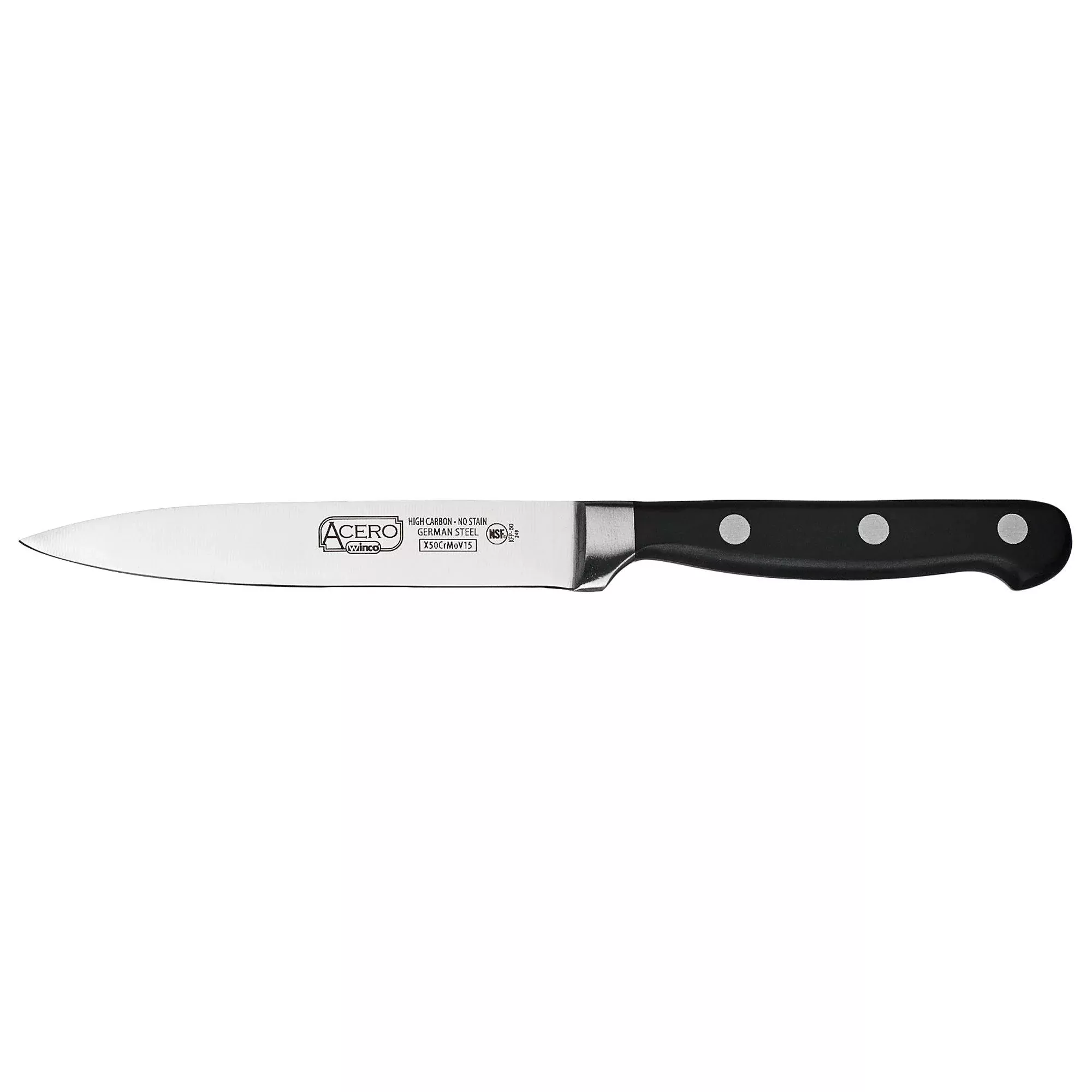 Winco 5 Inch Utility Knife Triple Riveted