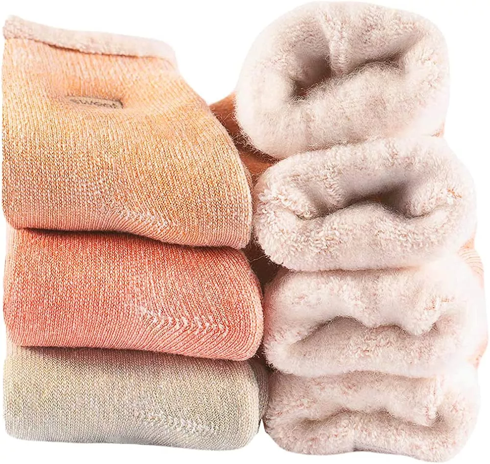 Womens Super Thick Wool Socks - Soft Warm Comfort Casual Crew Winter Socks
