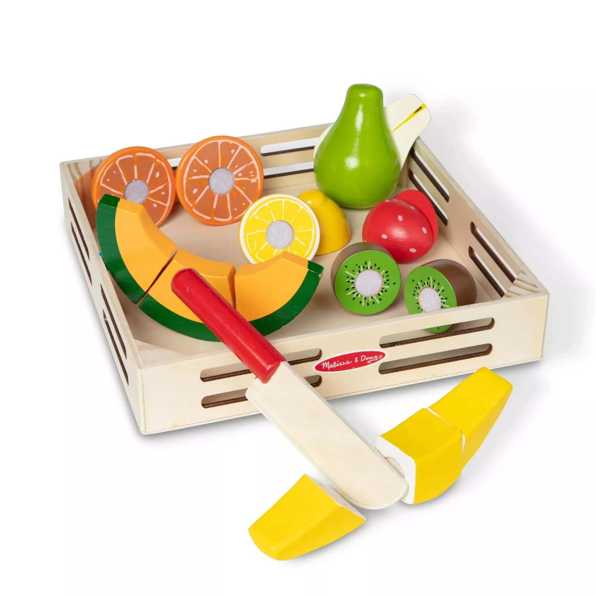 Wooden Fruit Cutting Set