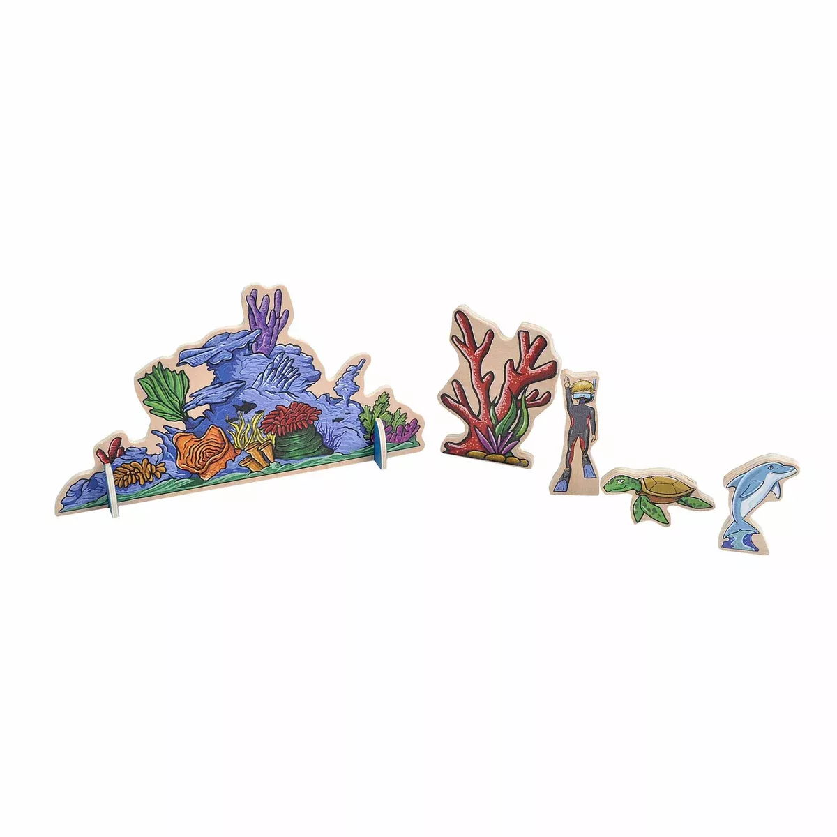 Woodkins Recycled Wood Playset Diver