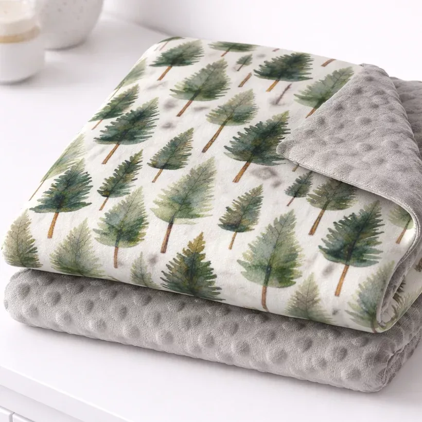 Woodland Whispers Minky Blanket | Growing Sprouts