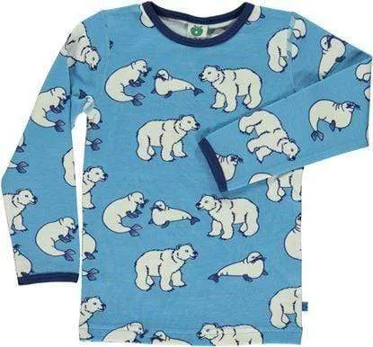 Wool/Cotton Shirt: Polar Bear Blue