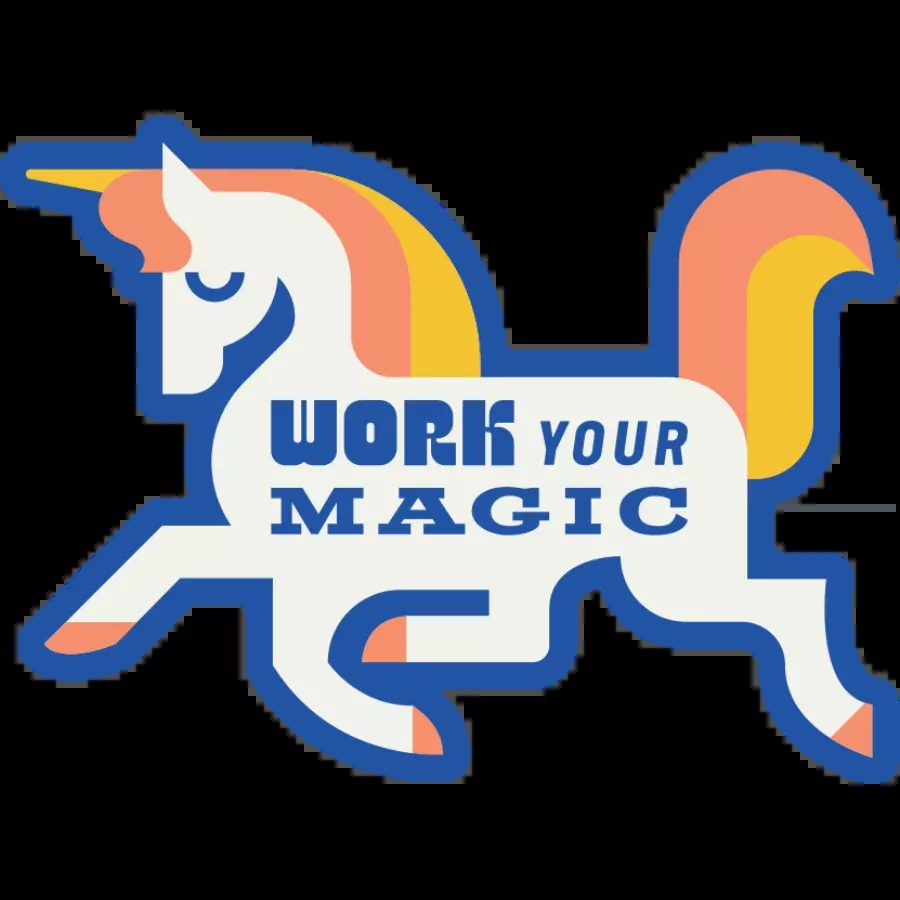 Work Your Magic Unicorn Weather Resistant Sticker | HEARTlandia