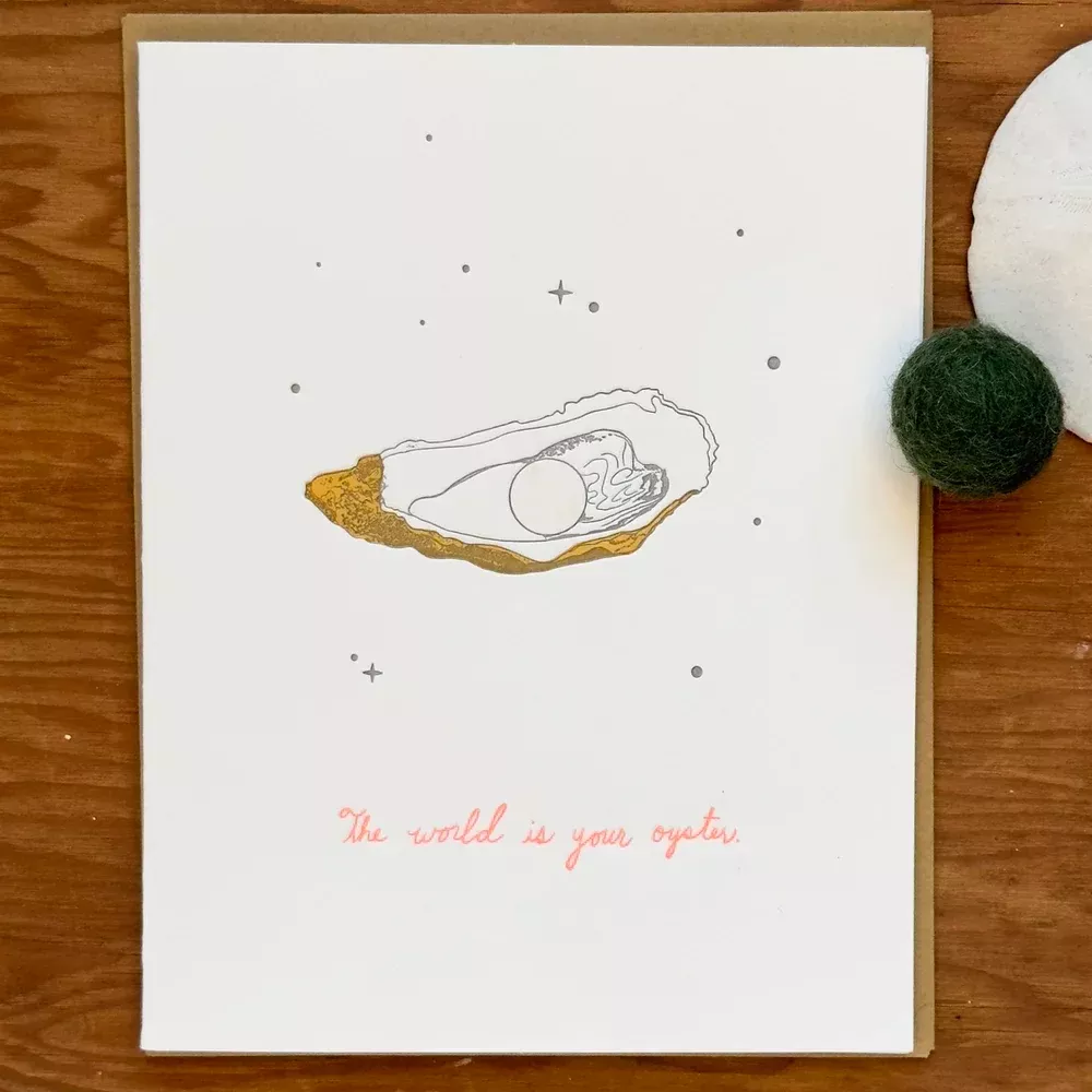 The World is Your Oyster Card by Lark Press