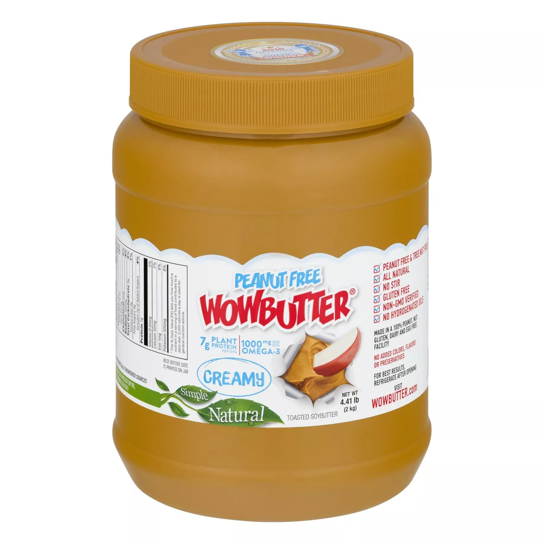 Wowbutter Peanut Free Spread Jars Creamy