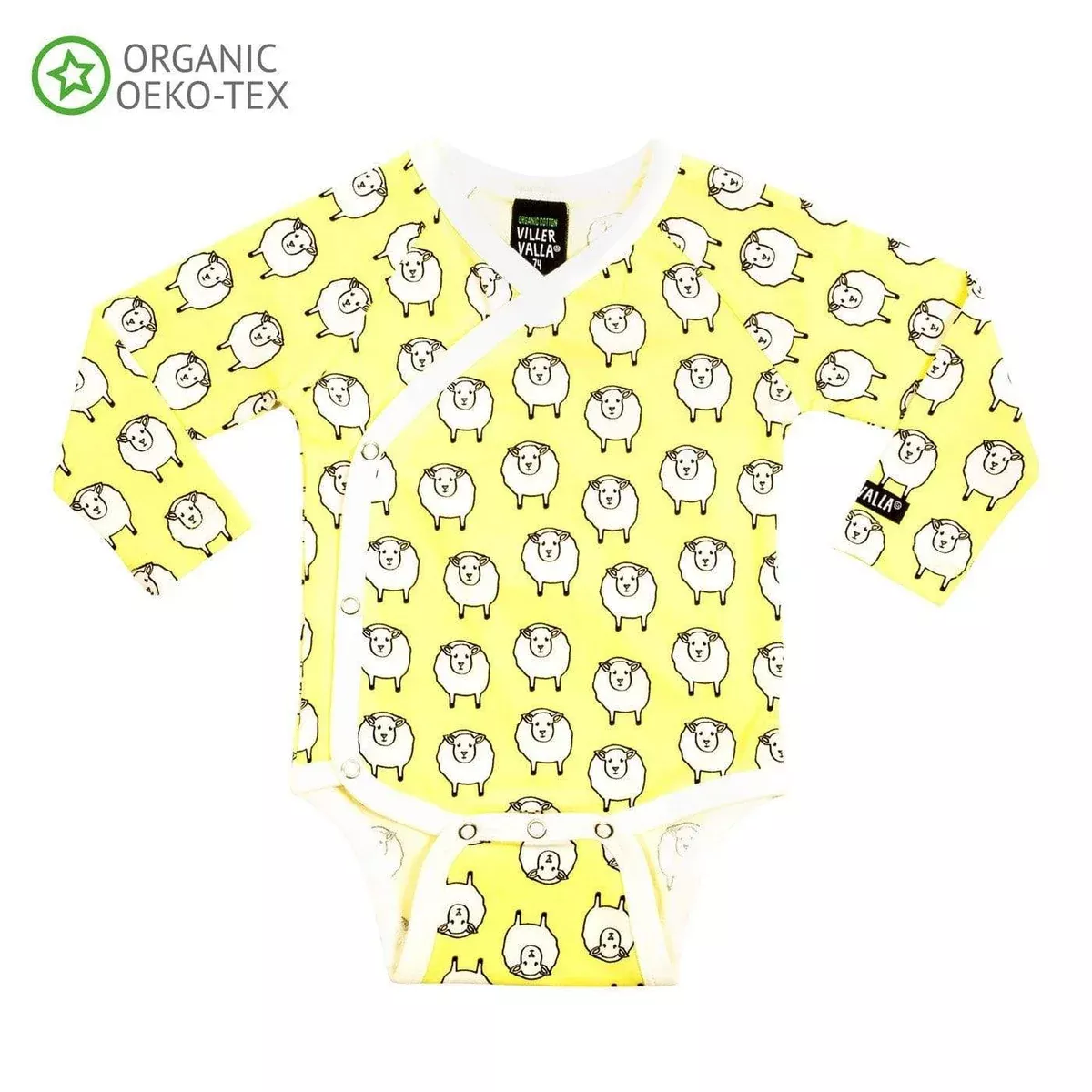 Wrap Over Body Suit Newborn Sheep Lemonade