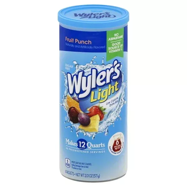 Wylers Light Sugar Free Fruit Punch Drink Mix