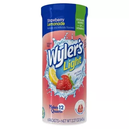 Wylers Light Sugar Free Strawberry Lemonade Drink Mix