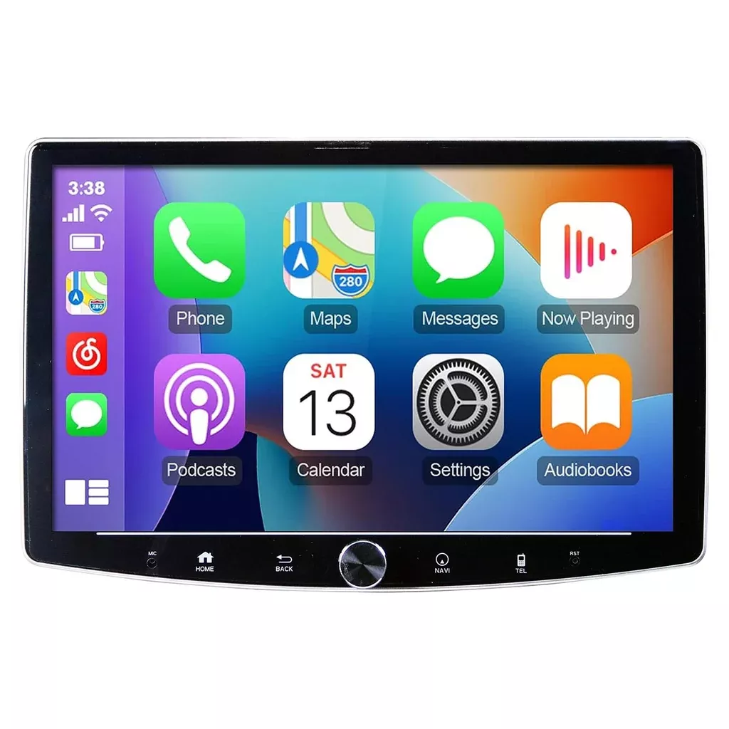 Xtreme Car Audio Single Din 10.1" Am/fm/bt Wireless Carplay & Android Auto