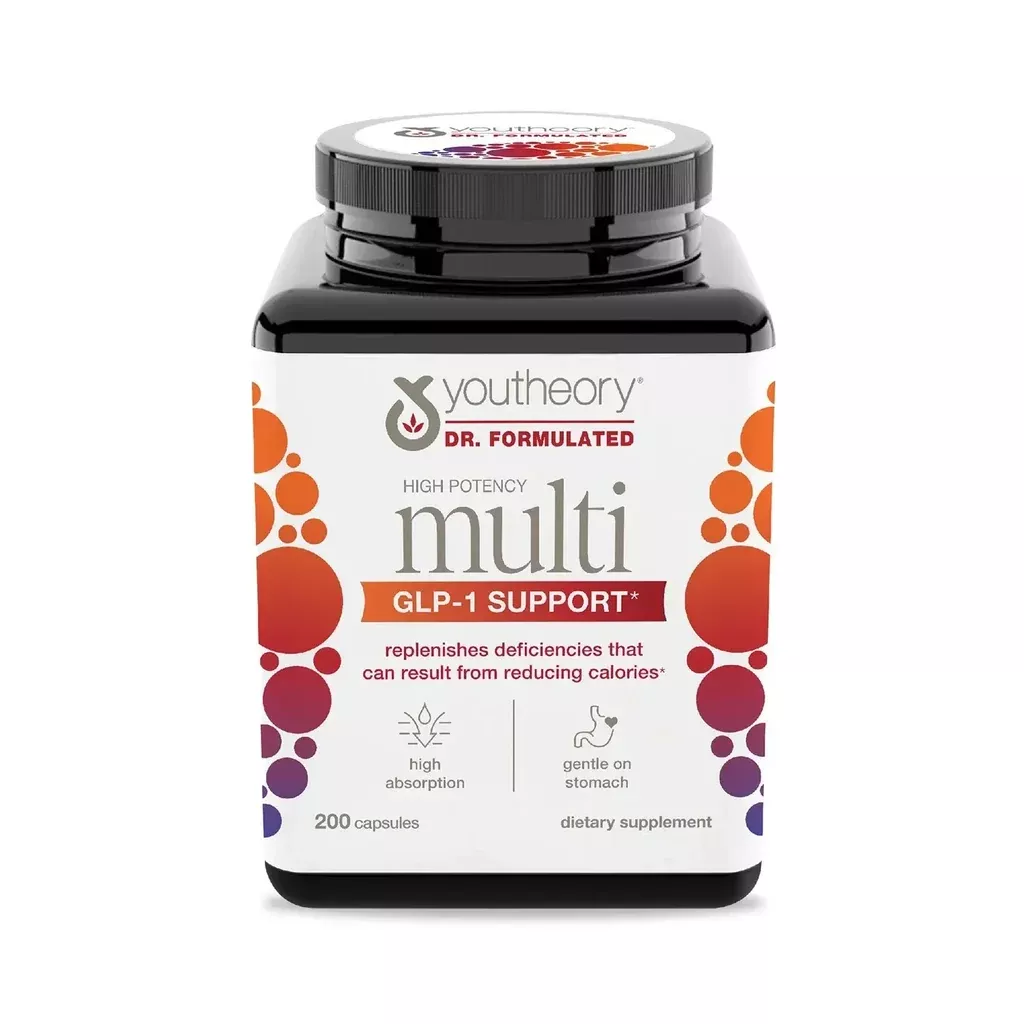 Youtheory High Potency Multivitamin Capsules, Dr. Formulated, 200 Count