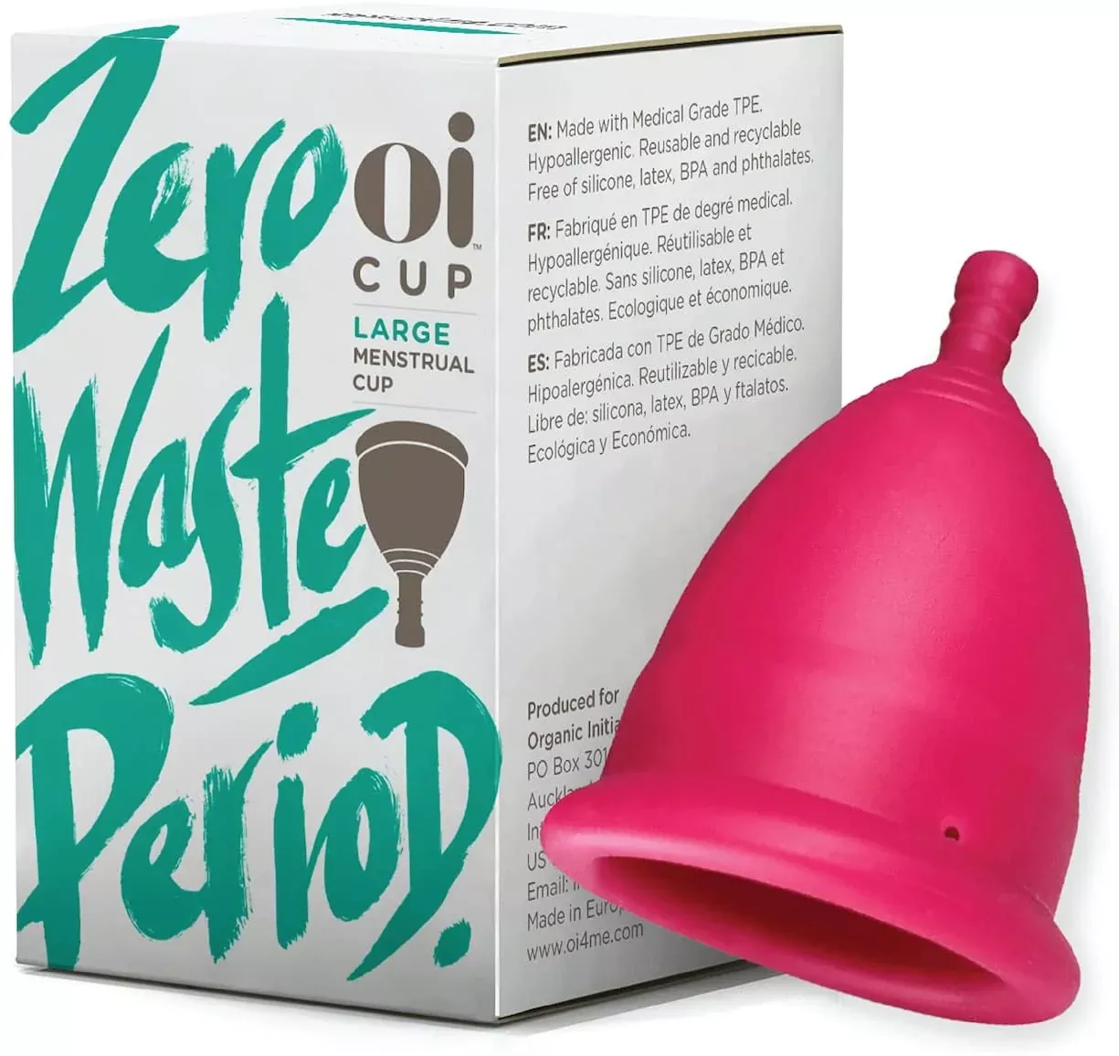 Zero-Waste Reusable Menstrual Cup, Hypoallergenic and Recyclable