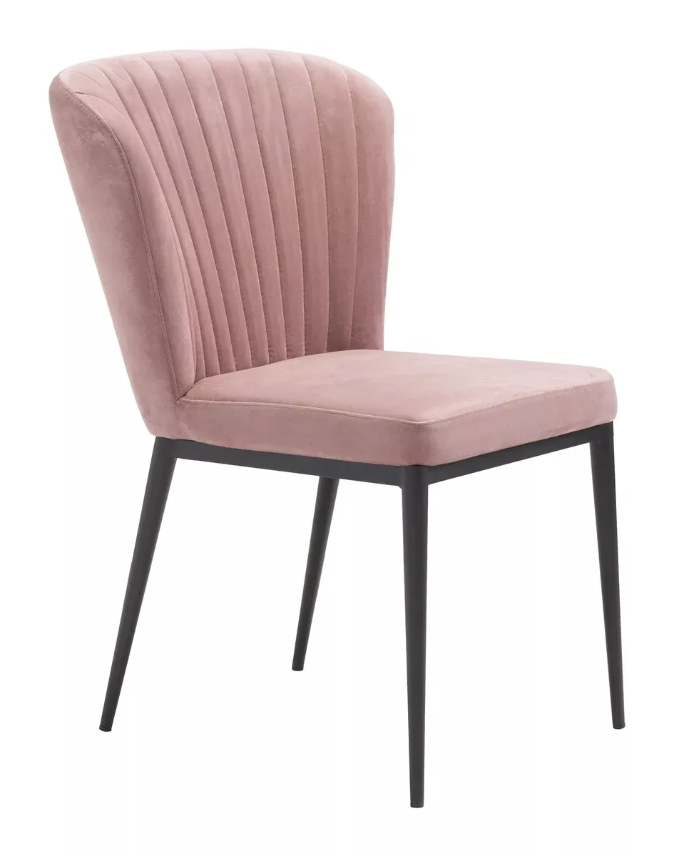 Zuo Dining Chair One Size Pink Velvet