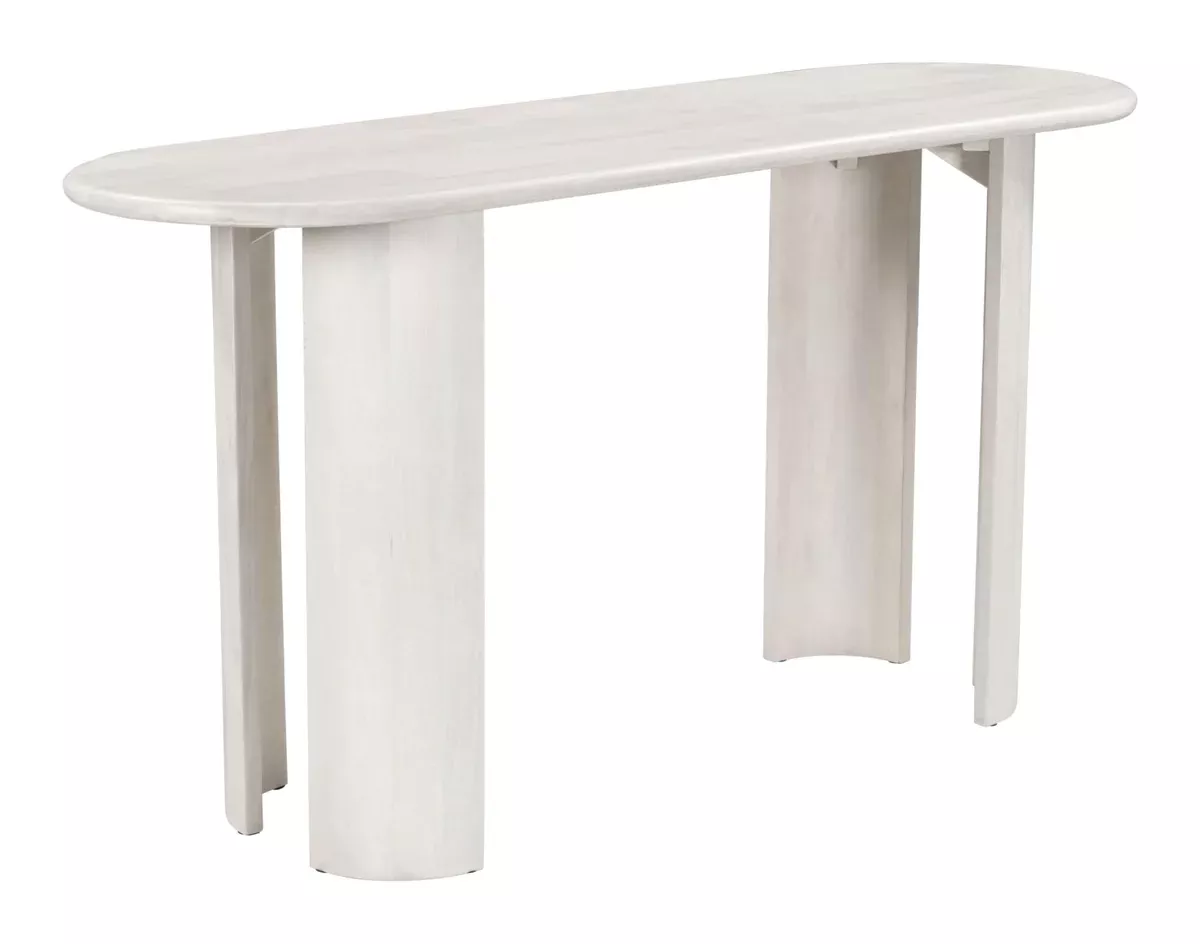 Zuo Risan Console Table Whitewashed
