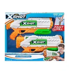Zuru X-Shot Water Warfare Fast Fill Medium Blaster, 2-pk.